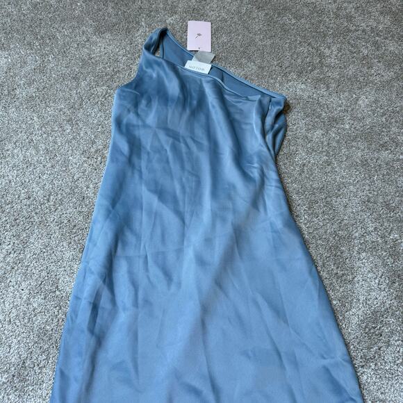 NEW BHLDN Audrie Dusty Blue Satin Midi Dress Sized
10 MSRP $188 - Picture 6 of 8
